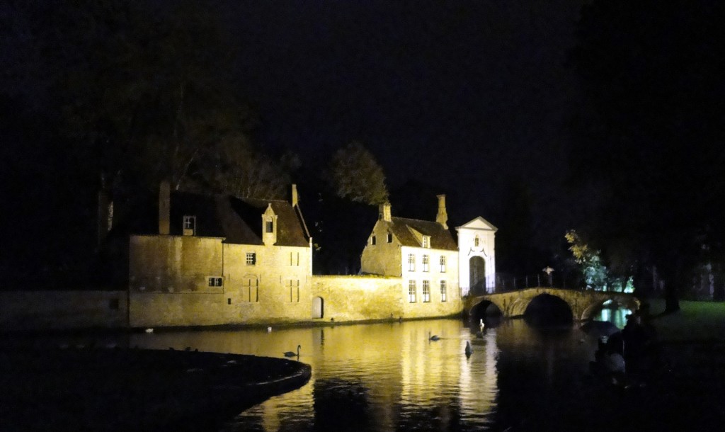 Bruges at night on our Beer Trip